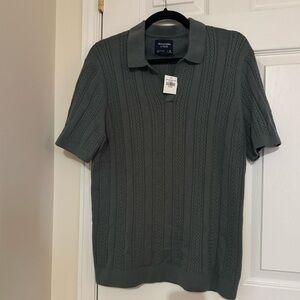 Abercrombie & Fitch Dark Green Polo Shirt